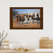 A Dash for Timber von Remington, Poster (Küche)