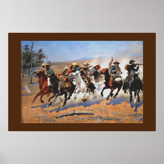 A Dash for Timber von Remington, Poster (Vorne)