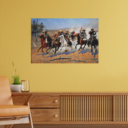 A Dash for Timber von Remington, Poster (Wohnzimmer 2)