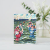 A Day at the Beach 004 Greeting Card Postkarte (Stehend Vorderseite)