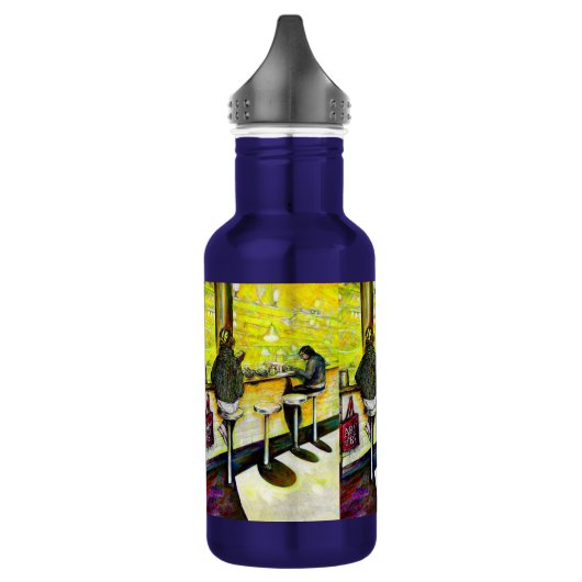 A Day Off from Crazy Edelstahlflasche (Links)