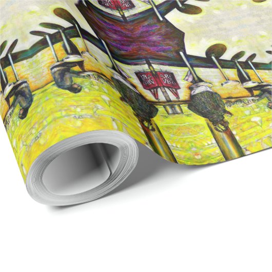 A Day Off from Crazy Geschenkpapier (Rolleneckpunkt)