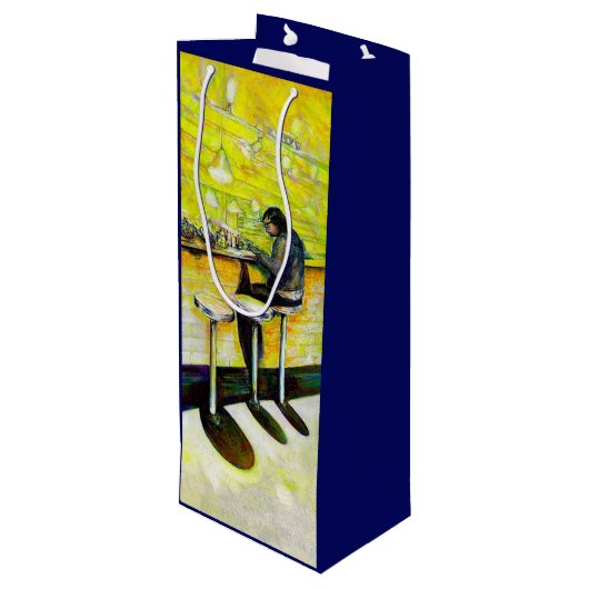 A Day Off from Crazy Geschenktüte Für Weinflaschen (Rückseite Schrägansicht)