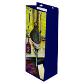 A Day Off from Crazy Geschenktüte Für Weinflaschen (Vorderseite Schrägansicht)