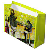 A Day Off from Crazy Große Geschenktüte (Vorderseite Schrägansicht)