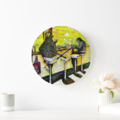 A Day Off from Crazy Große Wanduhr (Zuhause)