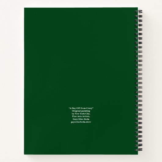 A Day Off from Crazy Notizblock (Rückseite)