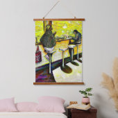 A Day Off from Crazy Wandteppich Mit Holzrahmen (Schlafzimmer)