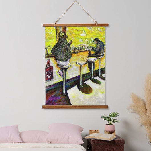 A Day Off from Crazy Wandteppich Mit Holzrahmen (Schlafzimmer)