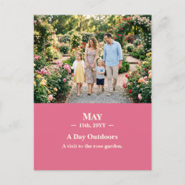 A Day Outdoors May Memory Photo Postcard Postkarte