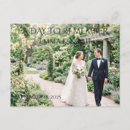 A Day to Remember Hochzeitspostkarte Postkarte