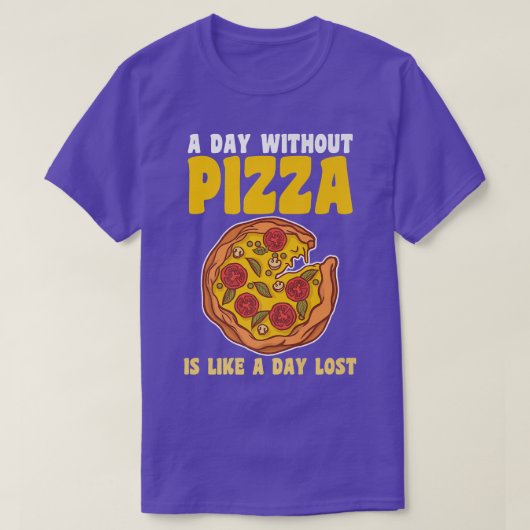 A day without pizza Premium T-Shirt (Design vorne)