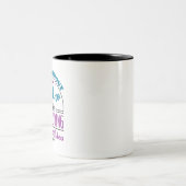 A Day Without Synchro Funny Synchronized Swimming Zweifarbige Tasse (Mittel)