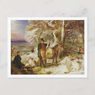 A Day's Sport, 1826 (Öl auf Leinwand) Postkarte