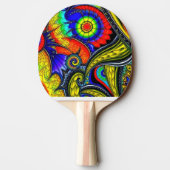A Decorated Ping Pong Paddle Tischtennis Schläger (Rückseite)