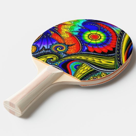 A Decorated Ping Pong Paddle Tischtennis Schläger (Vorderseite)