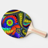 A Decorated Ping Pong Paddle Tischtennis Schläger (Seitenansicht)