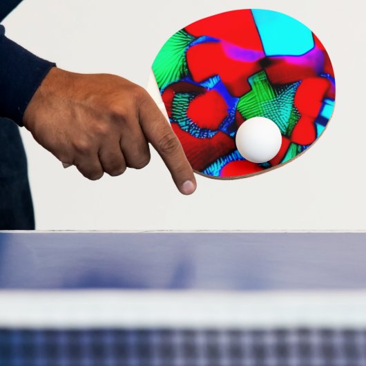 A Decorated Ping Pong Paddle Tischtennis Schläger (InSitu)
