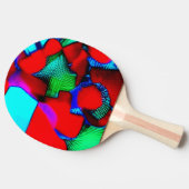 A Decorated Ping Pong Paddle Tischtennis Schläger (Seitenansicht)