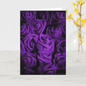 A Deep Purple Dream Karte (Gelbe Blume)