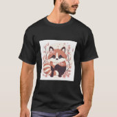 A Delightful Match Red Pandas And Cherry Blossoms T-Shirt (Vorderseite)