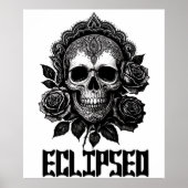 A detailed skull adorned with intricate patterns poster (Vorne)