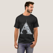 "A" Diamond Blende Print T - Shirt (Vorne ganz)