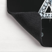 "A" Diamond Bling Mousepad (Ecke)
