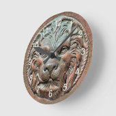 A Dickens Christmas Throwback Runde Wanduhr (Winkel)