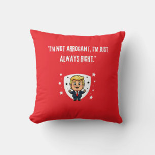 A digitally drawn image featuring Donald Trump in Kissen