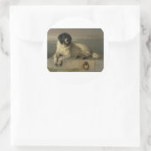 A_Distinguished_Member_of_the_Humane_Society_by_Si Runder Aufkleber (Tasche)