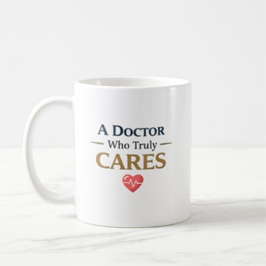 A Doctor Who Truly Cares Appreciation Gift Kaffeetasse (Links)