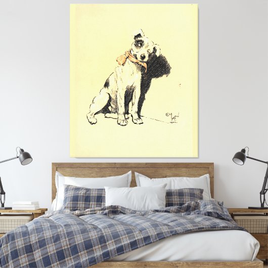 A Dog Day Pl 02 (1902) Cecil Charles Windsor Leinwanddruck (Insitu (Schlafzimmer))