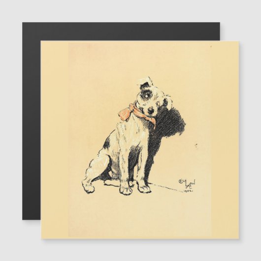 A Dog Day Pl 02 (1902) Cecil Charles Windsor Magnetkarte (Vorne/Hinten)