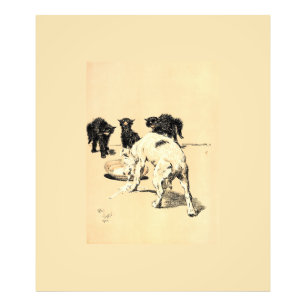 A Dog Day Pl 03 (1902) Cecil Charles Tapestry Fotodruck