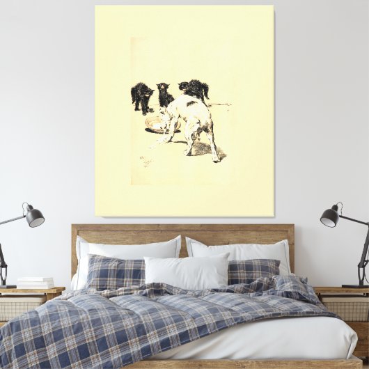 A Dog Day Pl 03 (1902) Cecil Charles Tapestry Leinwanddruck (Insitu (Schlafzimmer))