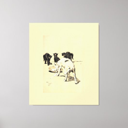 A Dog Day Pl 03 (1902) Cecil Charles Tapestry Leinwanddruck (Vorderseite)