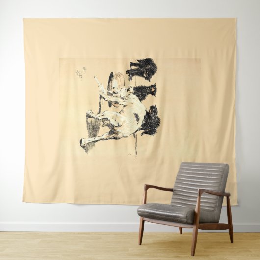 A Dog Day Pl 03 (1902) Cecil Charles Tapestry Wandteppich (Beispiel (Horizontal))