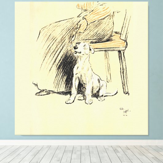 A Dog Day Pl 12 (1902) Cecil Charles Windsor Leinwanddruck (Insitu (Holzboden))