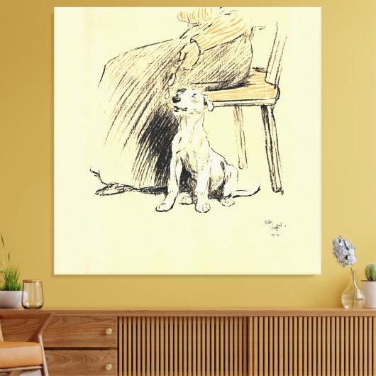 A Dog Day Pl 12 (1902) Cecil Charles Windsor Leinwanddruck (Insitu (Wohnzimmer))