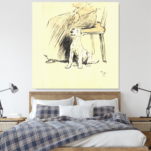A Dog Day Pl 12 (1902) Cecil Charles Windsor Leinwanddruck (Insitu (Schlafzimmer))