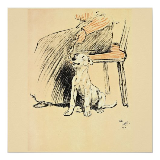 A Dog Day Pl 12 (1902) Cecil Charles Windsor Poster (Vorderseite)