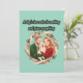 A dog's love asks for nothing and gives everything einladung (Stehend Vorderseite)