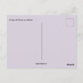 A Dogsled Team in Alaska Postkarte (Rückseite)