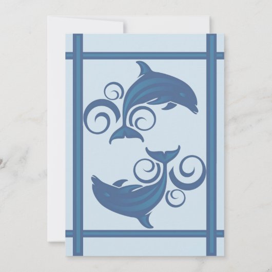 A Dolphin Einladung (Rückseite)