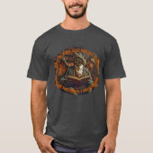 A dragon reading for learning and enjoyment. T-Shirt (Vorderseite)