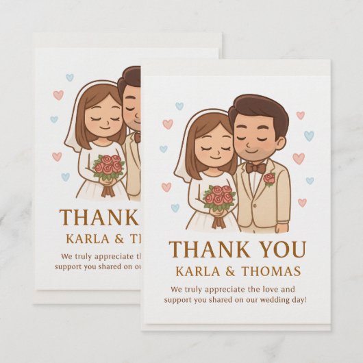 A Dream of Love Dankeskarte (Vorne/Hinten)