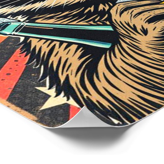 A DRUNK RACCOON WALKS INTO A BAR-3 POSTER (Ecke)