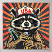 A DRUNK RACCOON WALKS INTO A BAR-3 POSTER (Vorne)