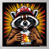 A DRUNK RACCOON WALKS INTO A BAR-6 POSTER (Vorne)